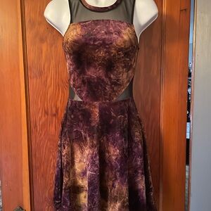 Urban Outfitters Purple Fit and Flare Mini Dress for Prom